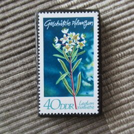 ドイツ　花切手ブローチ10749