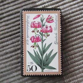 ドイツ　花切手ブローチ10753