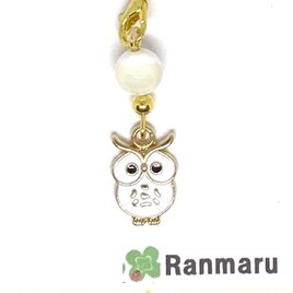 マザーオブパール/パワーストーン/天然石/白蝶貝/幸せフクロウ/可愛い/ストラップ/キーホルダー⭐️