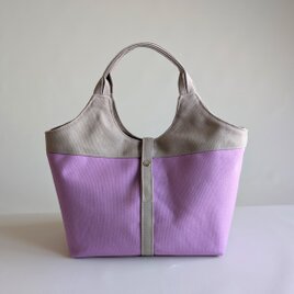 8号帆布のちょうどいいツートントート(アイスグレー×ラベンダー)