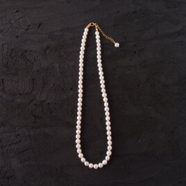 【K14gf】Potato Pearl Necklace／ポテトパールネックレス