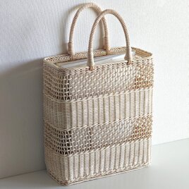 四角いトート・Ａ４縦（太縞ー）