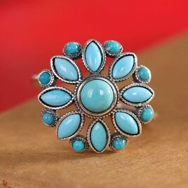 トルコ石リング - 過去と現在が交錯するような不思議な感覚 R451