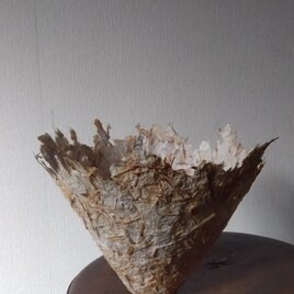 ペーパーマシェボウル・カラスムギと再生パルプ