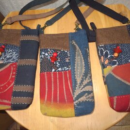 古布スマホショルダー