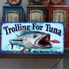 マグロ まぐろ カジキ ゲームフィッシング 釣り 店舗 自宅 ガレージ 照明 ランプ 看板 置物 雑貨 ライトBOXのコピー