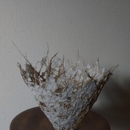 ペーパーマシェボウル・ススキの穂と再生パルプ