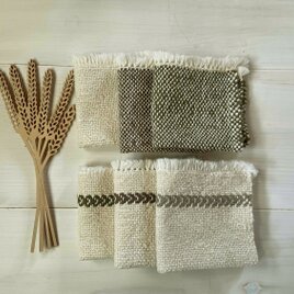 ガラ紡オーガニックコットン　ハンカチ