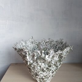 ペーパーマシェボウル・ブルーアイスと再生パルプ