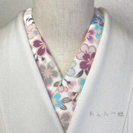 ちりめんの半衿  sakura