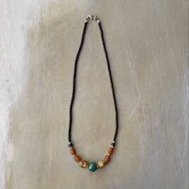 Vintage retro ethnic design beads necklace