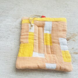 天日干しリネンの春いろポットマット