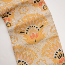 昭和期 金銀糸 花文様 袋帯｜ジャパンヴィンテージ／インテリア・飾りとして