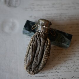 レザーのコインパース　コインケース　ポルトモネ　フランスアンティーク　アンティークのある暮らし