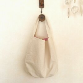 ワンハンドルトートバッグ/11号帆布/きなり