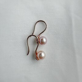 新作　オールピンク桜 高級感 淡水真珠 ピアス サージカルステンレスSUS316L