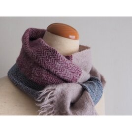 alpaca×cashmere mini -beige wine-