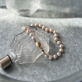 BMA1-【 MARVELLA 】マーヴェラ・ヴィンテージブレスレット Faux Pearl Seashell Clasp