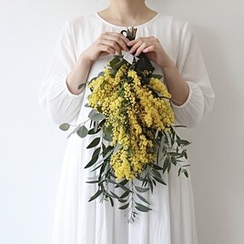 ミモザのスワッグ