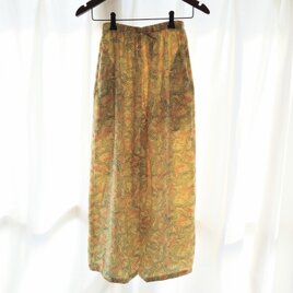 着物リメイク　ワイドパンツ