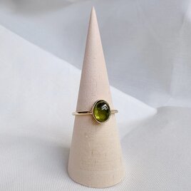 春〜夏抹茶グリーン〜希少石ベスビアナイトリング