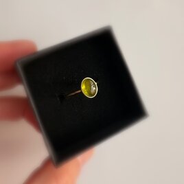 春〜夏抹茶グリーン〜希少石ベスビアナイトリング