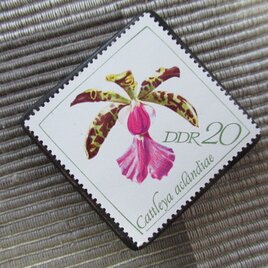ドイツ　花切手ブローチ10774