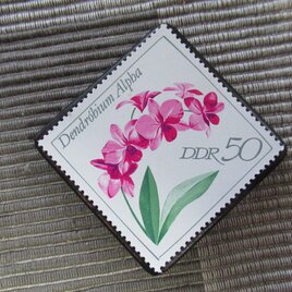 ドイツ　花切手ブローチ1077６