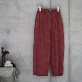 絹のぷっくらパンツ  フリーサイズ 　大きめ　着物リメイク