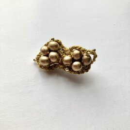 ちいさなブローチ "autumn beans"