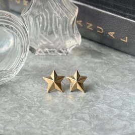 PA471-【 AVON 】エイボン・ヴィンテージピアス 1980's Gold Tone Nautical Star