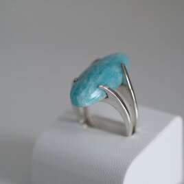 天然石アマゾナイトのsv925リング