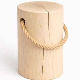 檜の丸太スツール｜玄関で靴を履くための腰掛け・サイドテーブルにも｜無垢材・国産檜