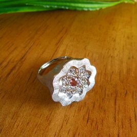 花モチーフリング