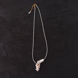 【K14gf】Petit Petal × Biwa × Keshi Pearl Necklace ／3wayパールネックレス