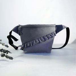 【容量2L】撥水CORDURA®×ナナメフリル｜軽量2WAY ボディバッグ＆ウエストポーチ