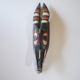 グロ民族　ザンブレ木彫仮面　ザウリダンス　コートジボワール