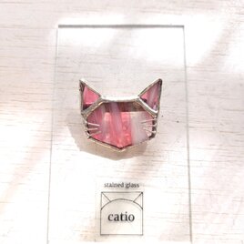 Whisker brooch/ strawberry shaved ice