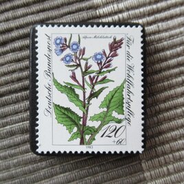 ドイツ　花切手ブローチ10778