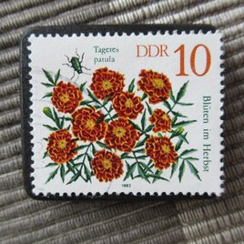 ドイツ　花切手ブローチ10780