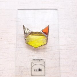 Whisker brooch/ lemon ＆ orange