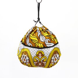 かごバッグ用 インナーバッグ（内袋）巾着袋 バスケット サイザルバッグ