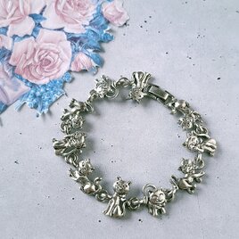 《TOFA》 silver cat トーファ ヴィンテージブレスレット