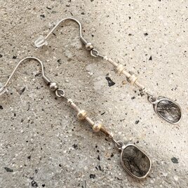 カレンシルバー✖️トルマリンクォーツAAAピアス