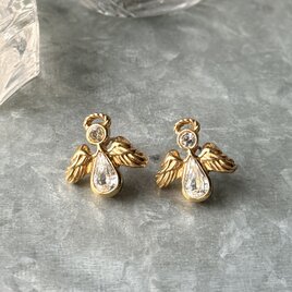 PA476-【 AVON 】エイボン・ヴィンテージピアス 1996 "Angelic Sparkle"
