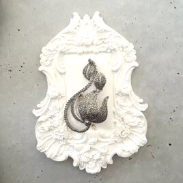 【フランス買付】マーカサイトフローラルモチーフ ブローチ＊Marcasite Style Brooch 1960s–1970s