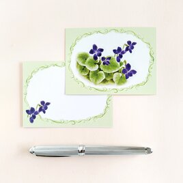 すみれのメッセージカード10枚