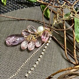 [新規出店記念｜初回購入10％OFF　2月14日まで]  キラキラ光雫チャーム　ピンク