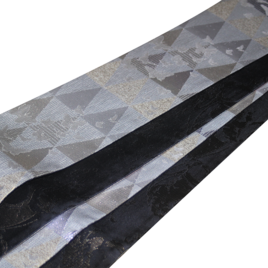 正絹リバーシブル角帯｜鮮麗なる「蝶」と無頼な「スカル」