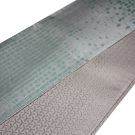 正絹リバーシブル半幅帯｜都会派「幾何学」× 伝統「毘沙門亀甲」